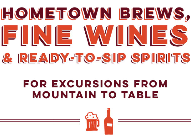 Craft Brews, Fine Wines and Spirits